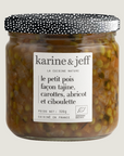 Le petit pois façon tajine, carottes, abricot et ciboulette
