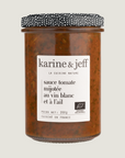 Sauce tomate mijotée au vin blanc et à l'ail