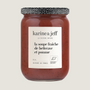 La soupe fraîche de betterave et pomme