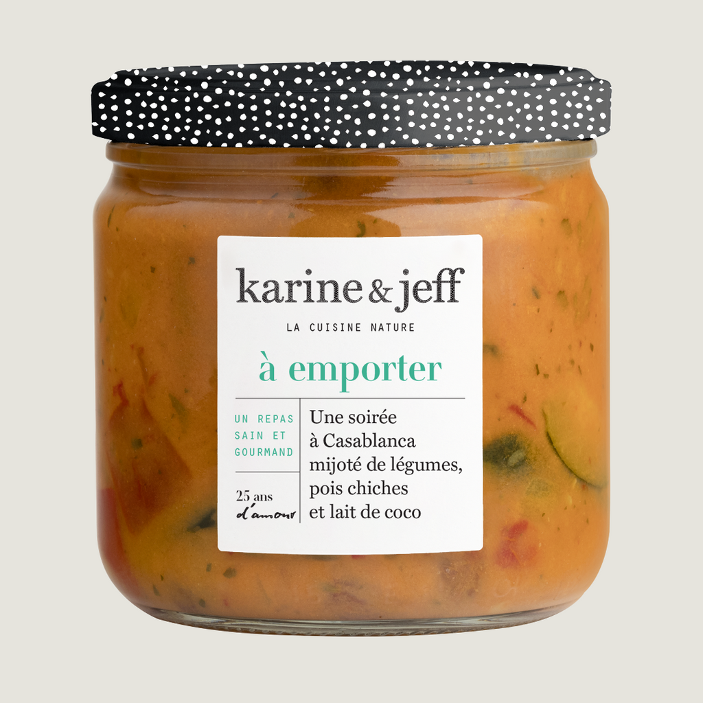 Une soirée à Casablanca - mijoté de pois chiches, légumes et lait de coco 360g
