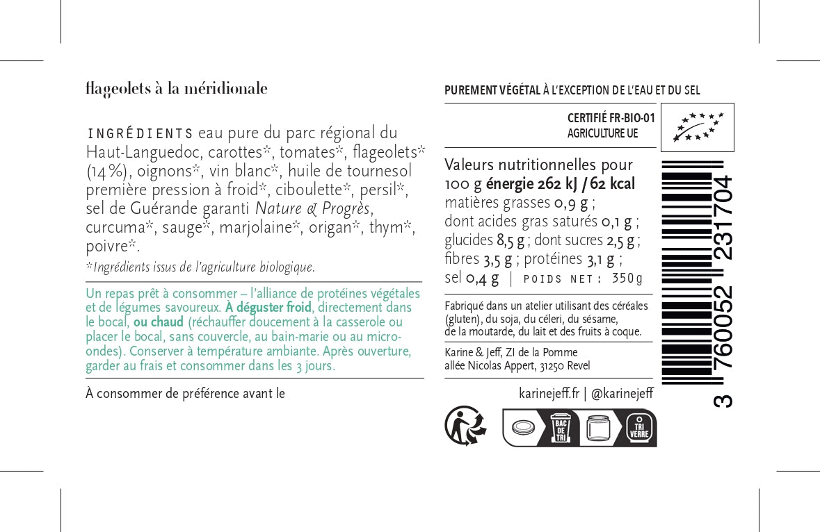 Flageolets à la méridionale