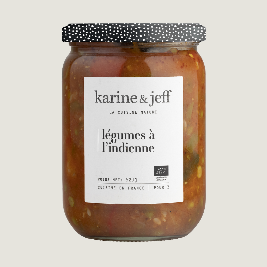 Légumes à l'Indienne, recette bio Karine & Jeff