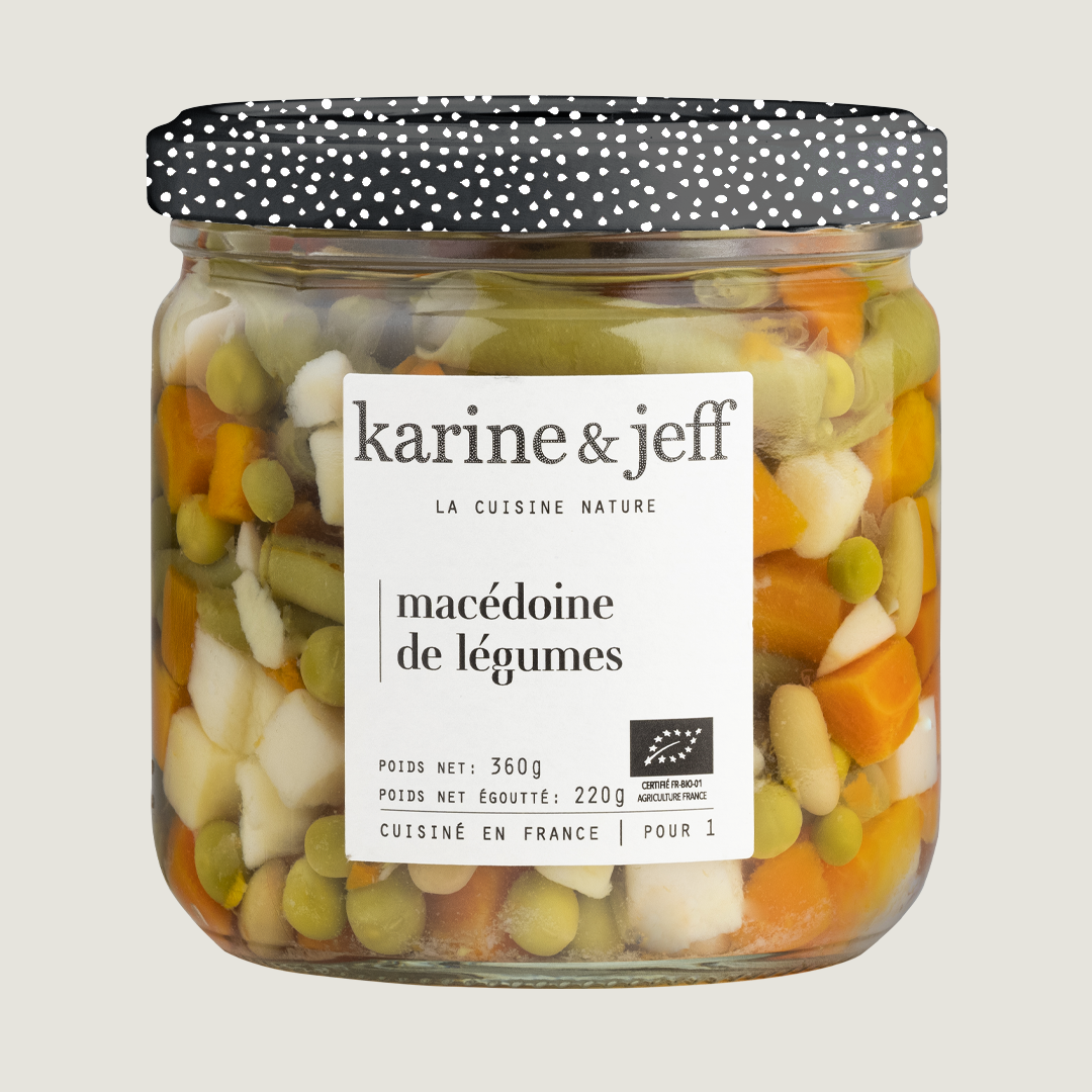 Macédoine de légumes, recette bio Karine & Jeff