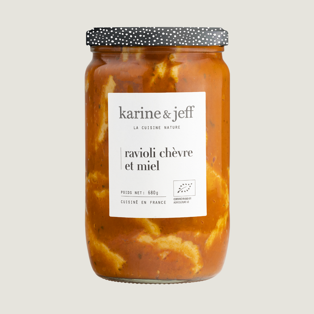 Ravioli chèvre et miel, recette bio Karine & Jeff