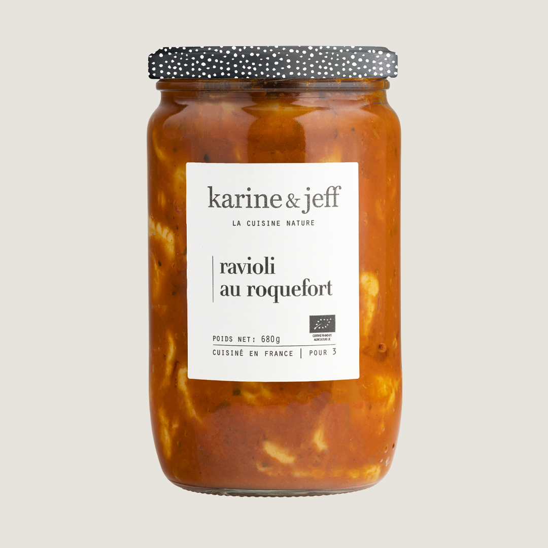 Ravioli au roquefort, recette bio Karine & Jeff