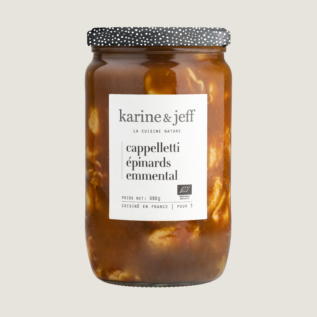 Cappelletti épinards emmental, recette bio Karine & Jeff