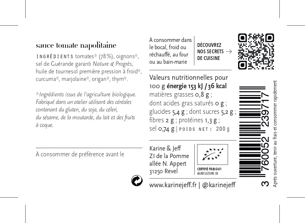 Sauce tomate napolitaine