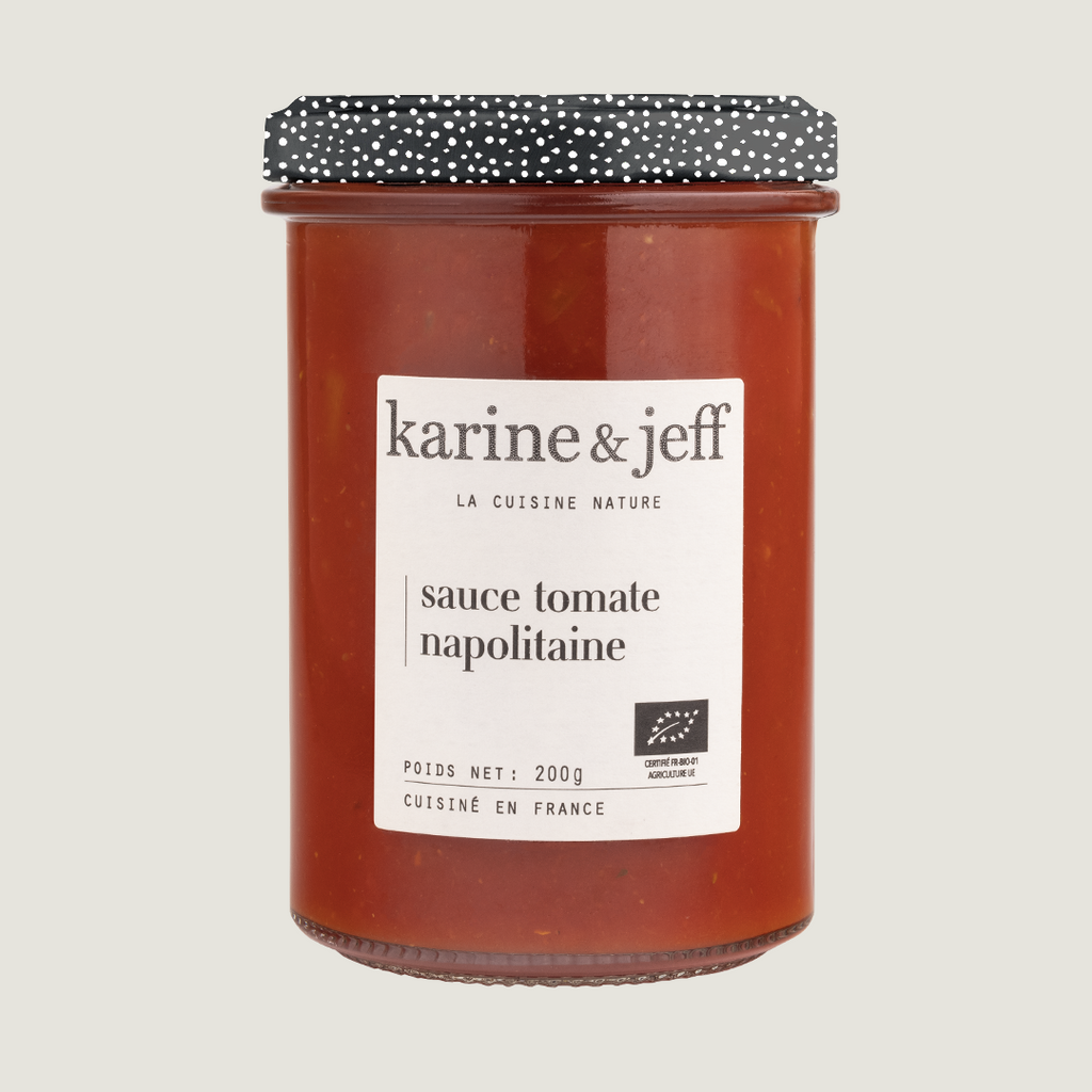 Sauce tomate napolitaine, recette bio Karine & Jeff