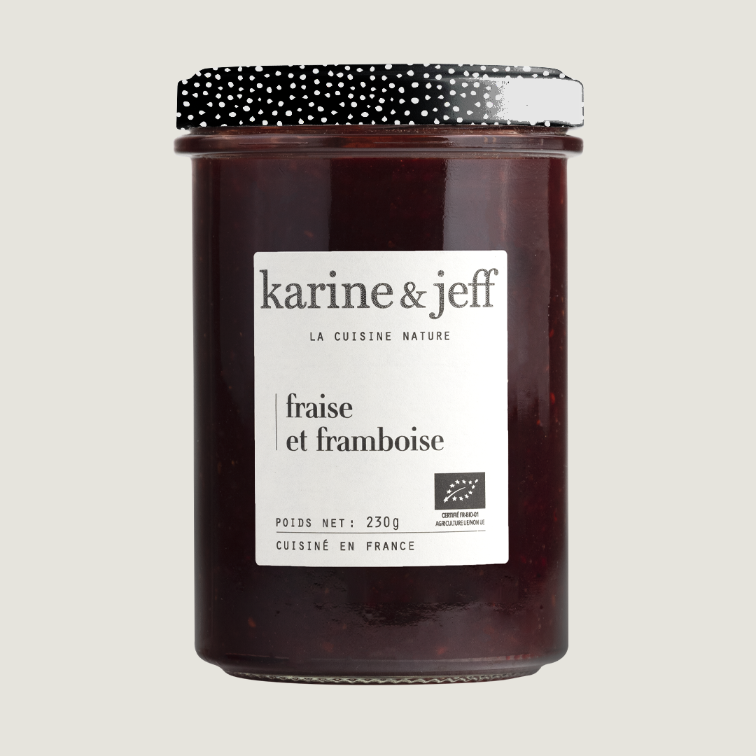 Confiture de fraise et framboise