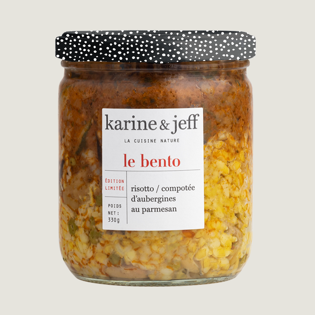 Risotto / compotée d'aubergines au parmesan
