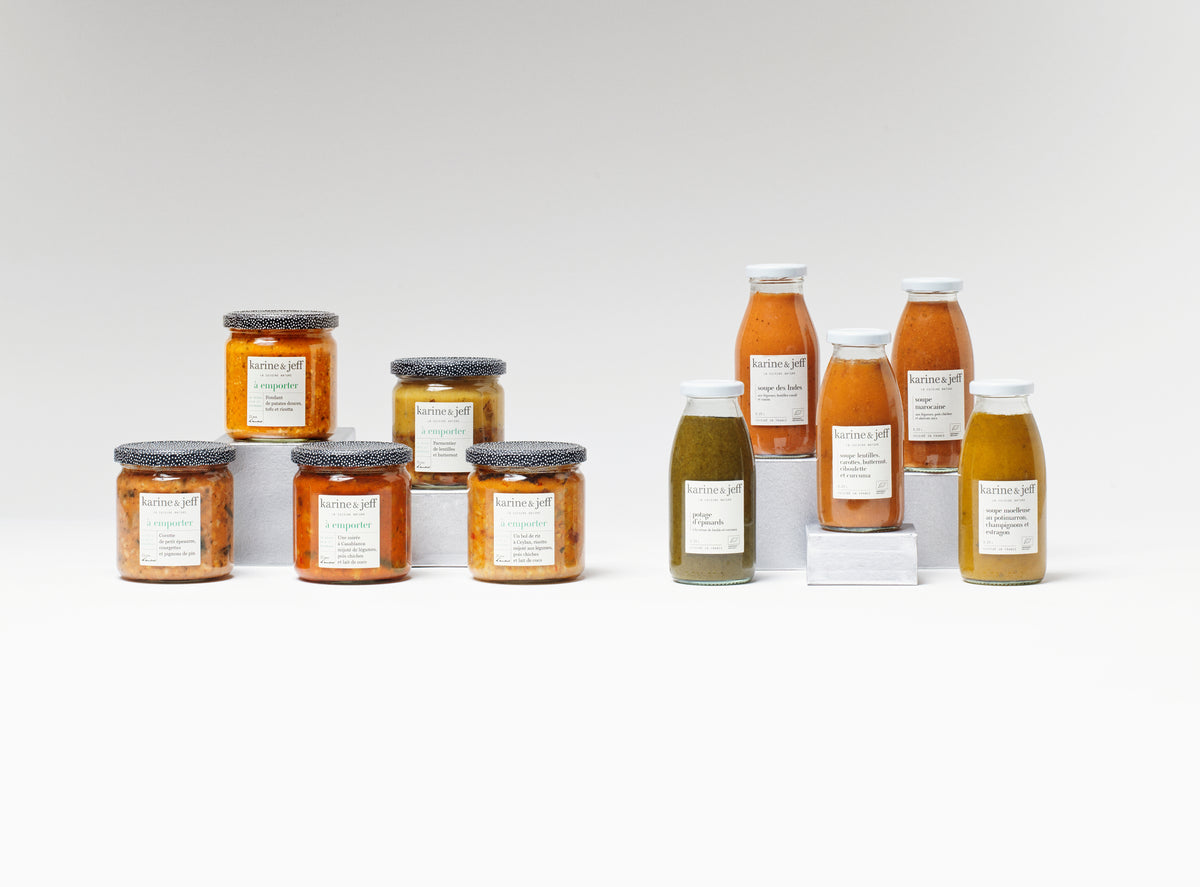 La semaine Karine & Jeff, Automne / Hiver : cinq plats et cinq soupes en bocal