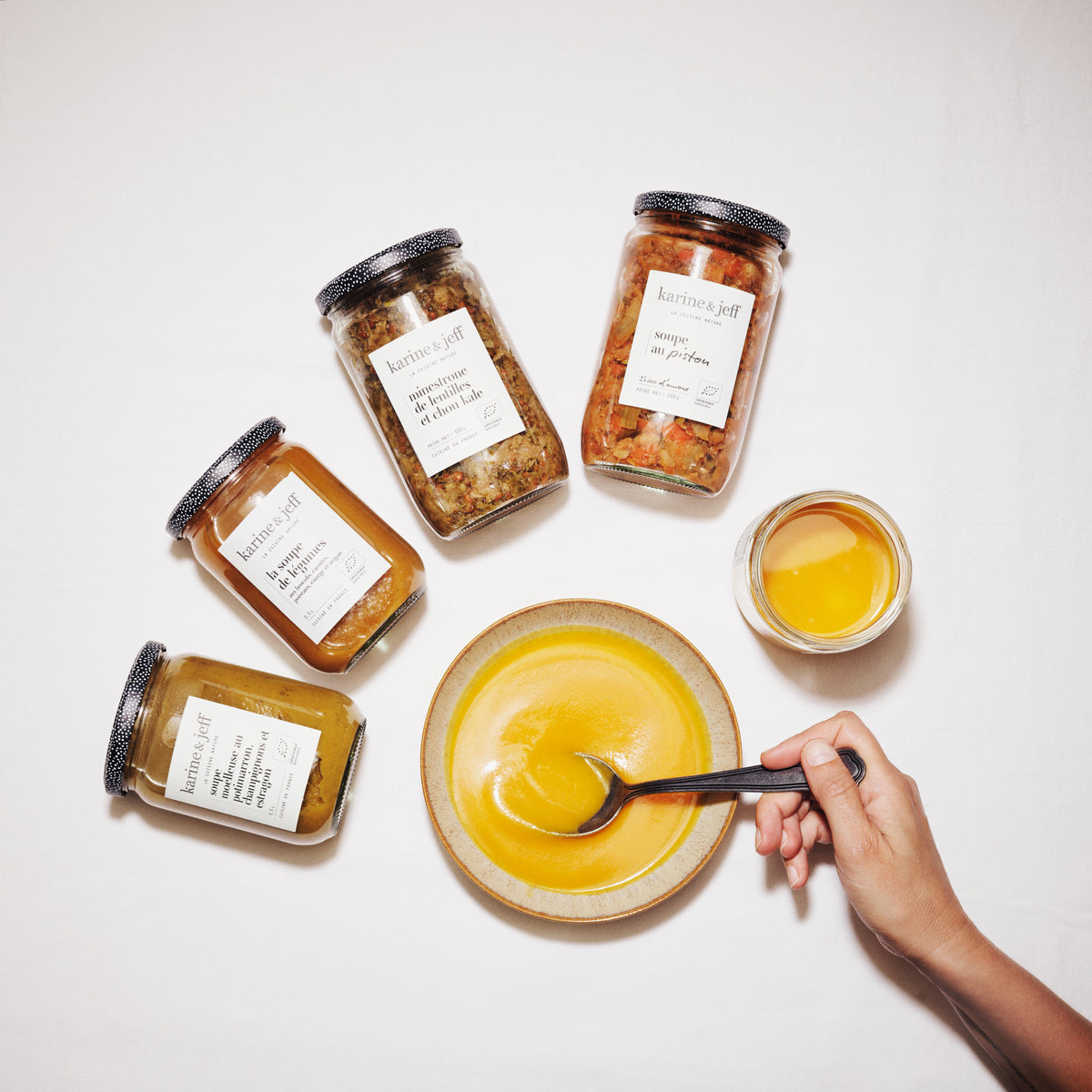 Le Rituel, Automne / Hiver : cinq grandes soupes en bocal et un bol de soupe