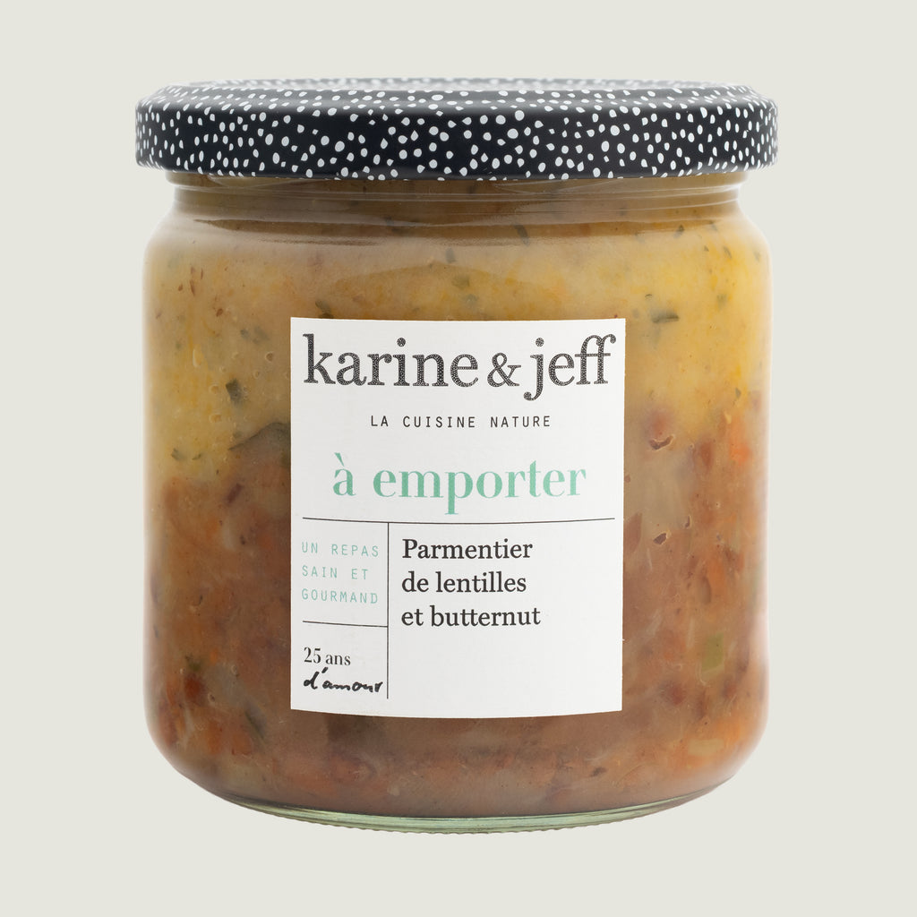 Parmentier de lentilles et butternut