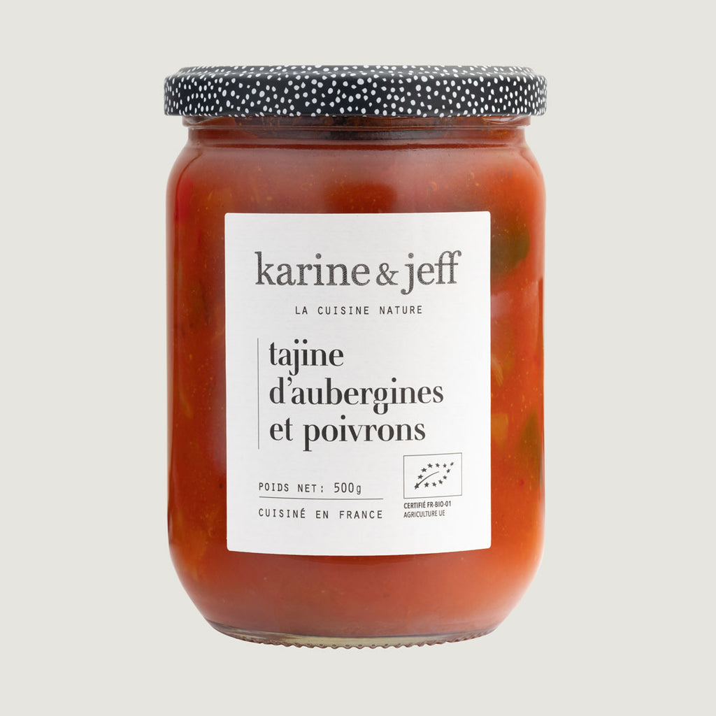 Tajine d'aubergines et poivrons